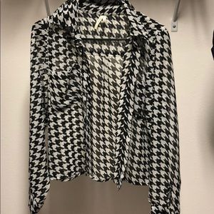 Houndstooth dress top!